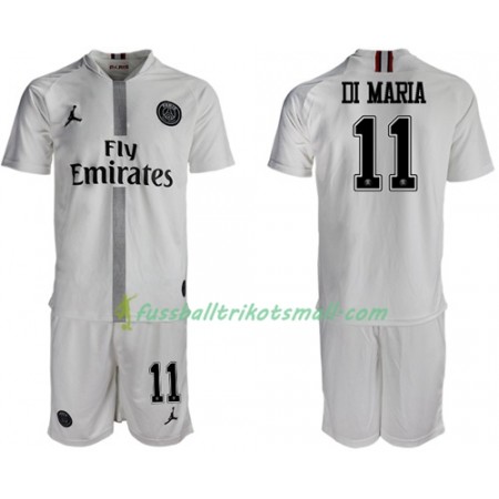 Fußballtrikots Paris Saint Germain Di Maria 11 Jodan Weiß Kinder 2018-2019 Kurzarm Ausweichtrikot kaufen
